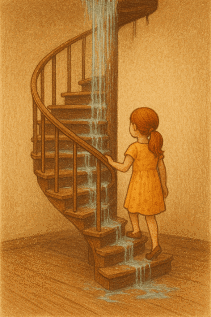 signification-reve-escalier-inonde
